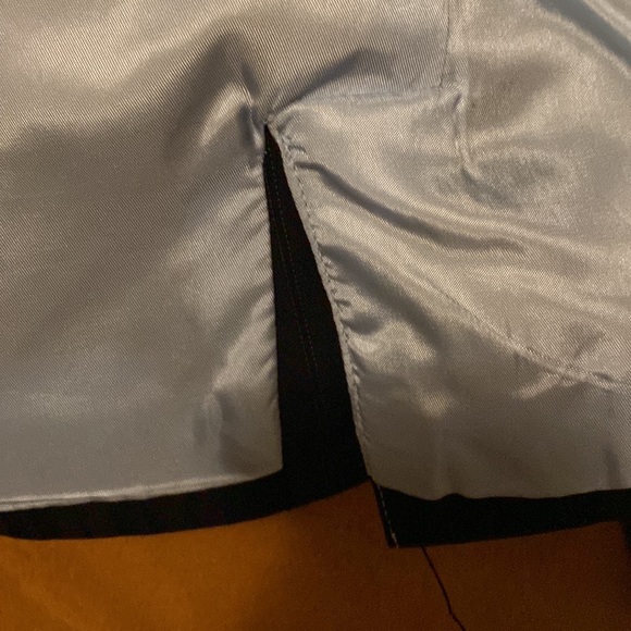 Style & co pinstripe blazer 16 contrast lining cute - Picture 3 of 4